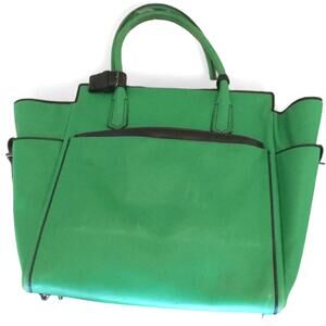 Reed Krakoff Antlantique Kelly Green Leather Tote Bag Pockets Dopamine Classic